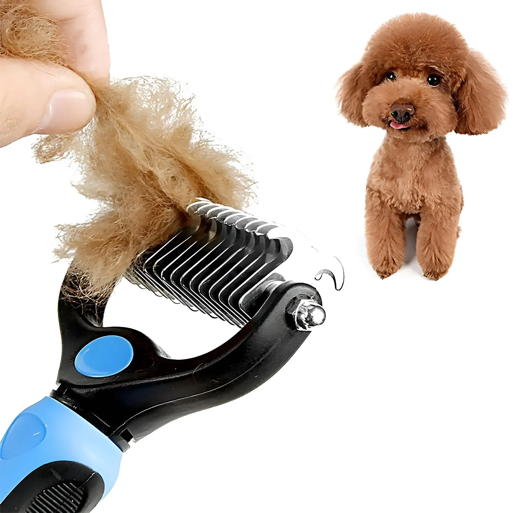 Pets Fur Knot Cutter Dog Grooming Shedding Tools Pet Cat Hair Removal Comb Brush Double sided Pet Products Suppliers