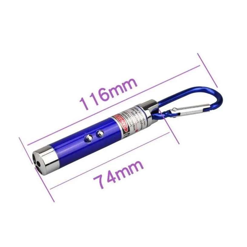 Keychains Lanyards Mini 3In1 Led Laser Light Pointers Pointer Key Chain Flashlights Torch Flashlight Money Detector Lights Drop De