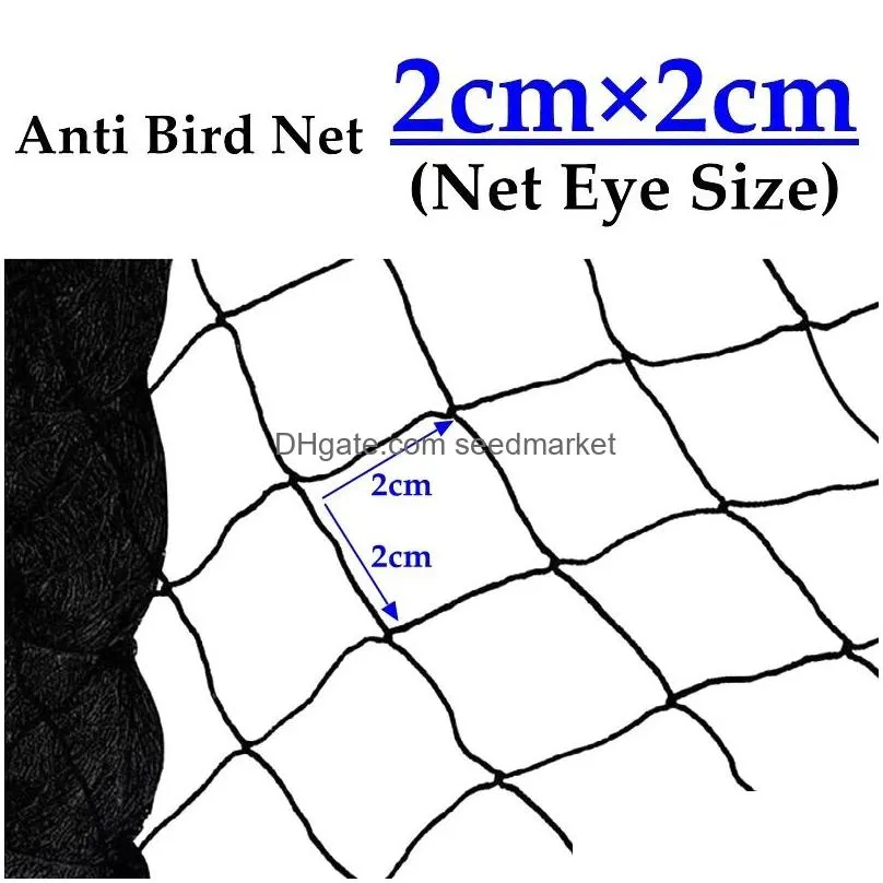 netting 20mm hole black hdpe mesh orchard vegetable strawberry cherry grape fruit anti bird net pond breeding fence garden netting