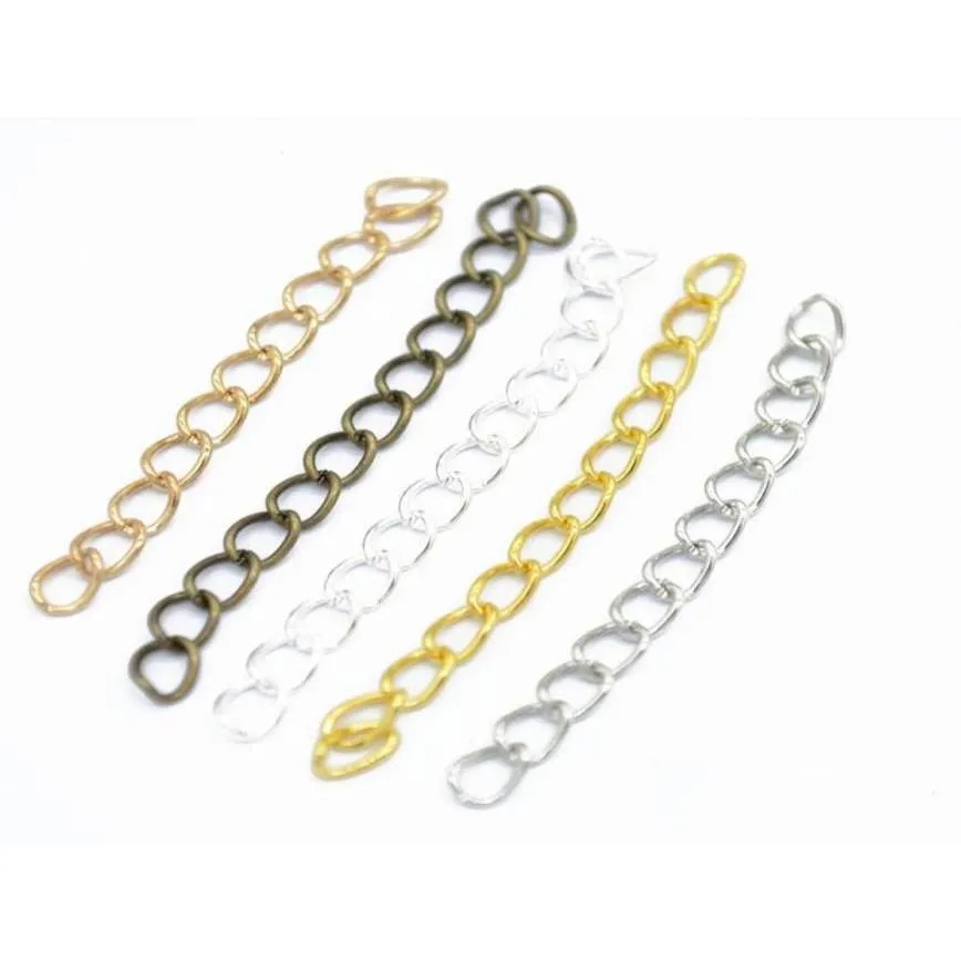 1000pcs 750mm Extended Extension Chains 5 Colors Tail Extender for Jewelry Making Findings Necklace Bracelet Chain7967772
