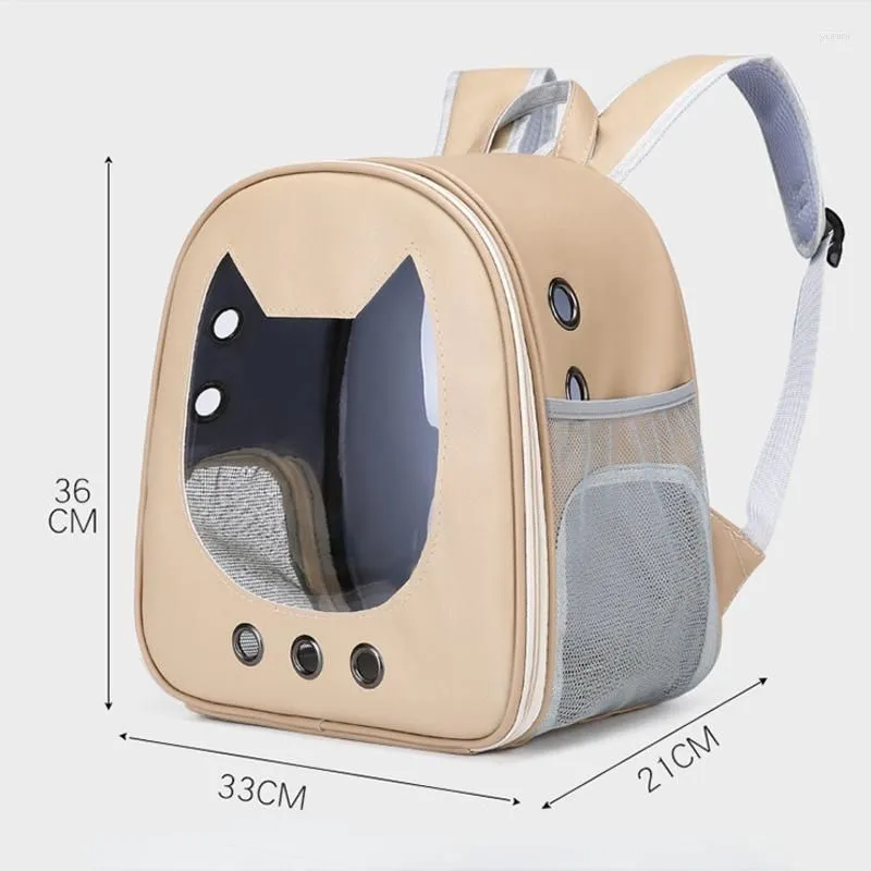 Cat Carriers Portable Pets Carrier Backpack Mesh Breathable Travel Outdoor Shoulder Bag For Small Dogs Cats Carrying Bags