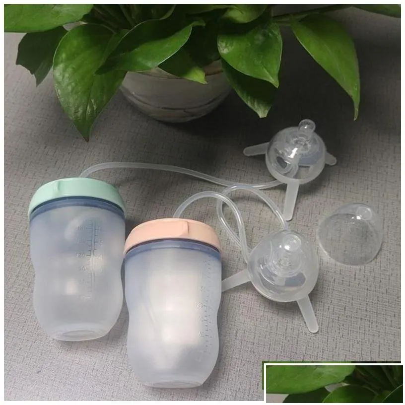 baby bottles feeding bottle long st hands mtifunctional kids milk cup sile sippy no a 2204149466163 drop delivery maternity otd5e