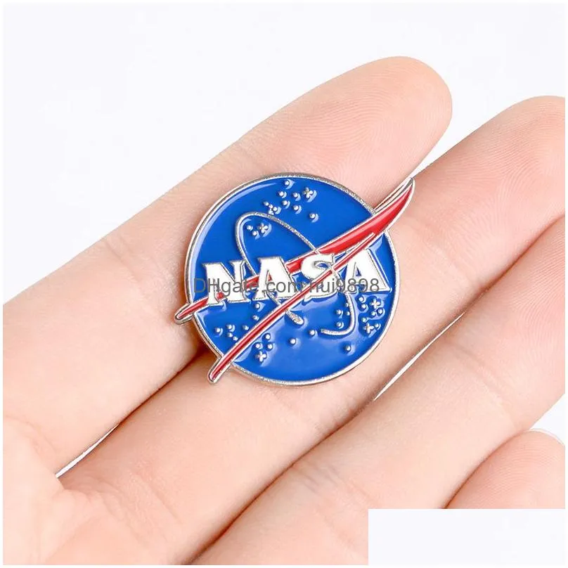 astronaut enamel pin childhood game movie film quotes brooch badge cute anime movies games hard enamel pins