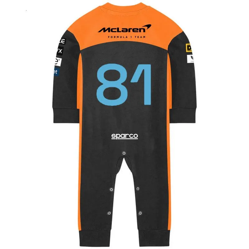 Formula Rompers Jumpsuit McLaren Baby One Racing Bay Racing Boys And Girls` Bailey Spring And Autumn Long Sleeves 236h