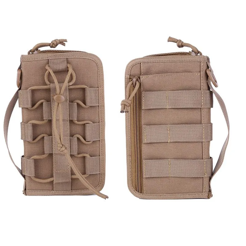 Outdoor Sports Tacitcal Wallet Molle Backpack bag Vest Gear Accessory Camouflage Multi functional Nylon Pack NO11-954