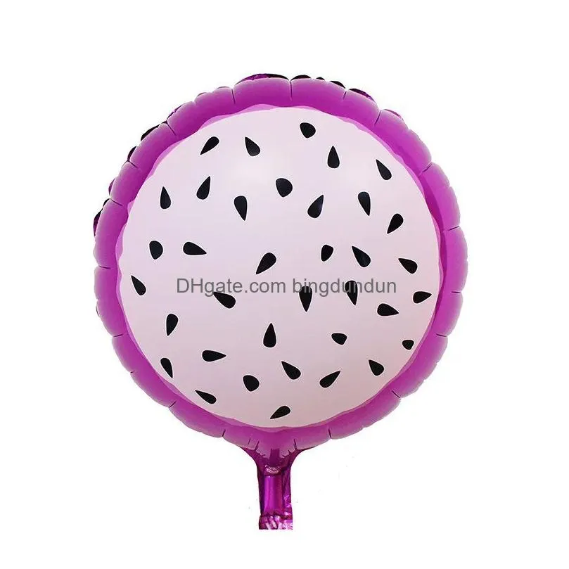 fashion fruit shape foil balloon pineapple watermelon ice cream  balloons birthday party baby shower decoration