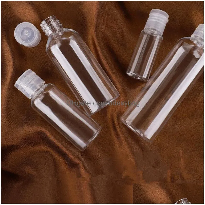 Packing Bottles Wholesale 5Ml 10Ml 20Ml 30Ml 50Ml 60Ml 80Ml 100Ml 120Ml Plastic Bottle Pet Transparent Empty Refillable Travel Contain Dhfiu