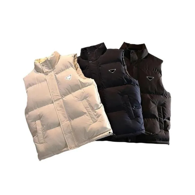 Designer Puffer Vest Mens Waistcoat Winter Vests Unisex Couple Bodywarmer Womens Jacket Sleeveless Outdoor Warm Thick Outwear Clothing Gilet