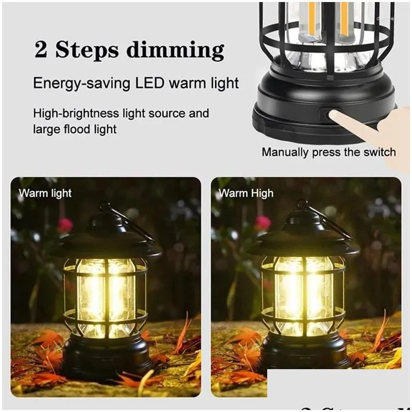 Portable Lanterns Outdoor Multi-Function Horselight Led Strong Light Camping Emergency Tent