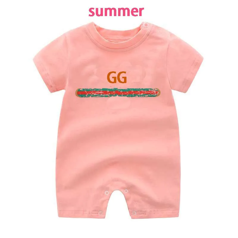 Newborn Brand Baby Boy Girl Ompers Cotton bodysuit Children Jumpsuit shorts Sleeve Girls Romper Kids Clothing