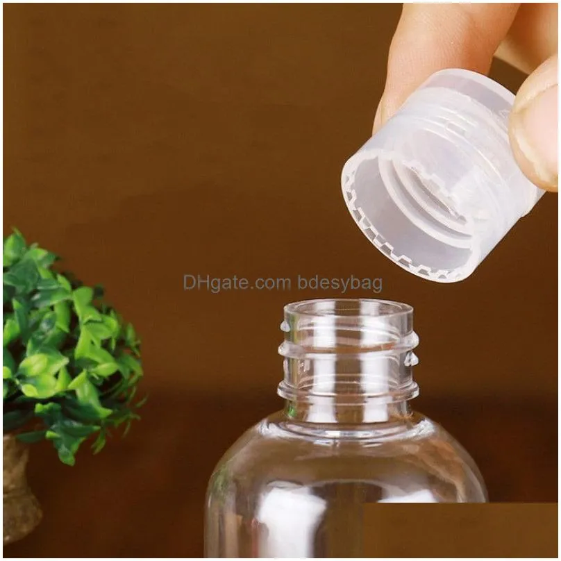 Packing Bottles Wholesale 5Ml 10Ml 20Ml 30Ml 50Ml 60Ml 80Ml 100Ml 120Ml Plastic Bottle Pet Transparent Empty Refillable Travel Contain Dhfiu