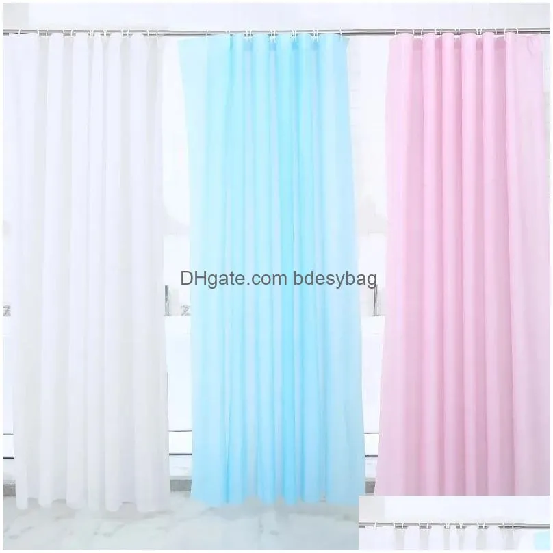 Shower Curtains Water Resistant Peva Curtain Liner Bath Modern Pattern Bathroom Drop Delivery Home Garden Accessories Dh0Hi