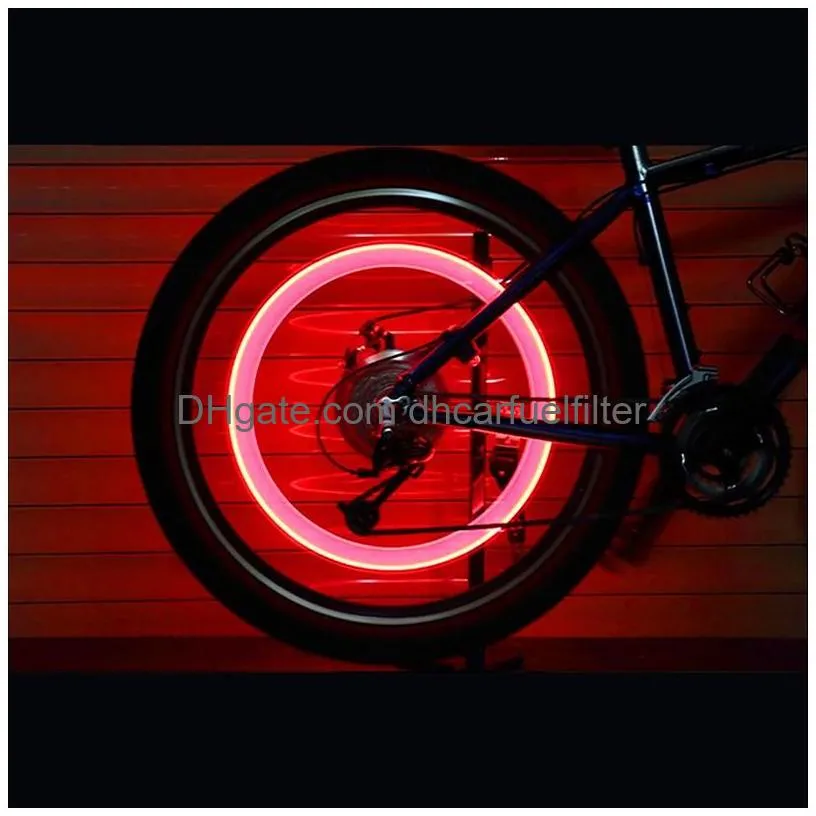 bicycle car led light tyre valve cap motorcycle bicycles flash lighting mountain bike cycling tyre wheel lights leds neon lamp