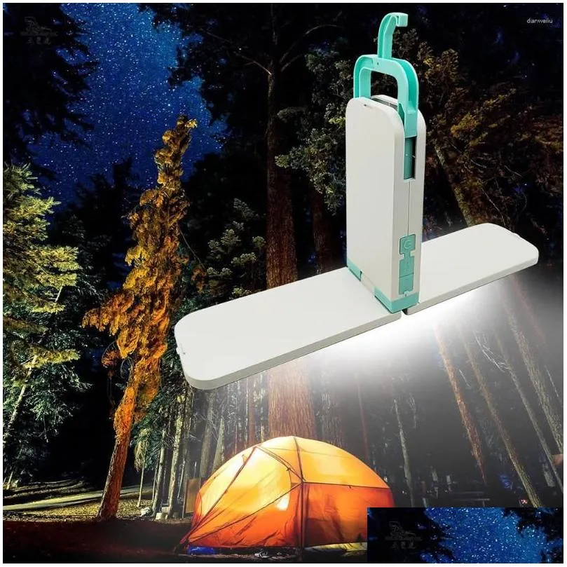 Portable Lanterns Foldable Camping Lantern Type-C USB Charging 360LM Emergency Lamp 3 Gear For Outdoor Hiking Fishing Lighting