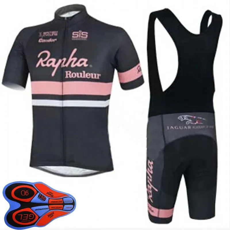 RAPHA Team Summer Mens cycling Jersey Set Short Sleeve Shirts Bib Shorts Suit Racing Bicycle Uniform Outdoor Sports Outfits Ropa Ciclismo