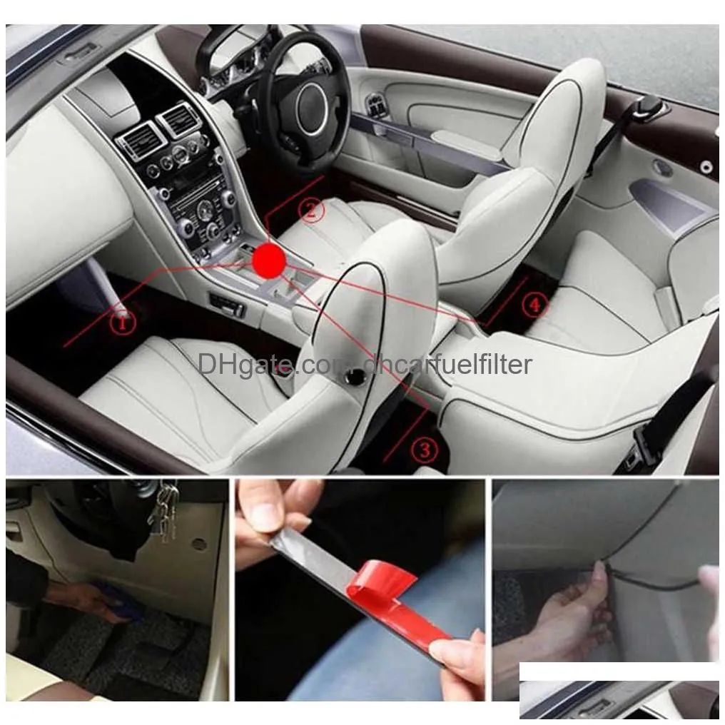 car led bar car interior backlight ambient mood foot light with cigarette lighter decorative atmosphere lamp auto accessories 12v