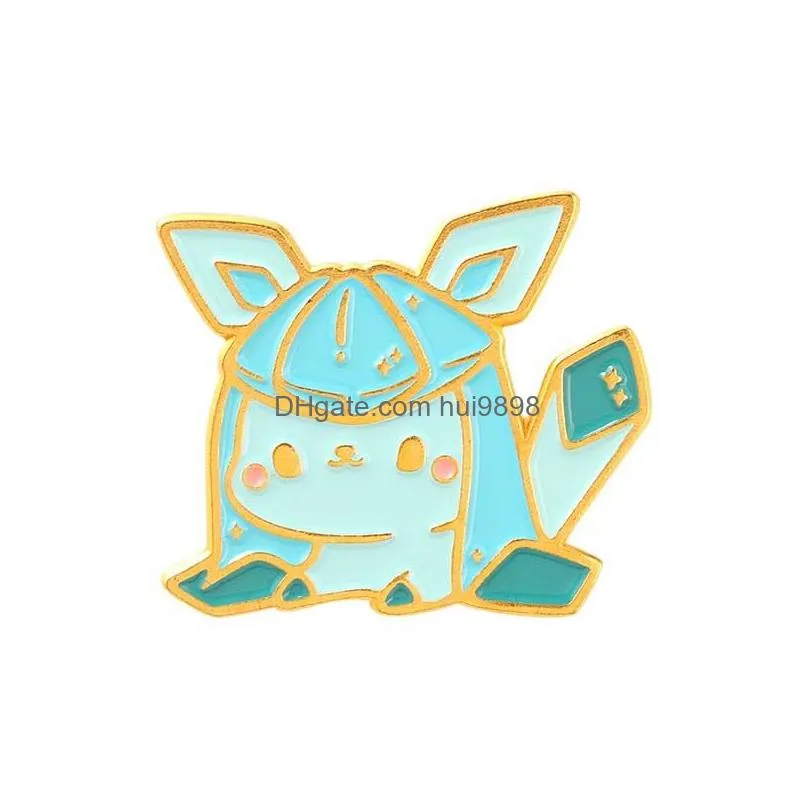 childhood japanese game yellow elf enamel pins cute anime movies games hard enamel pins collect metal cartoon brooch backpack hat bag collar lapel