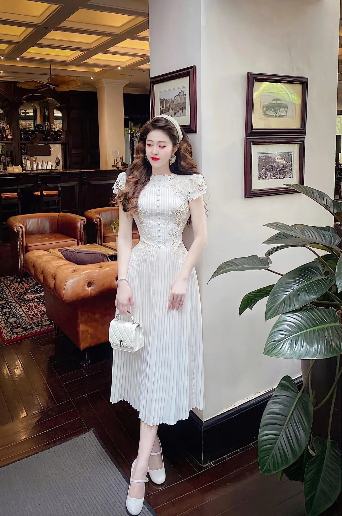 Casual Dresses Women Summer White Dress Runway Fashion Sleeveless Flower Embroidery Button Elegant Long Party Vestidos 2023