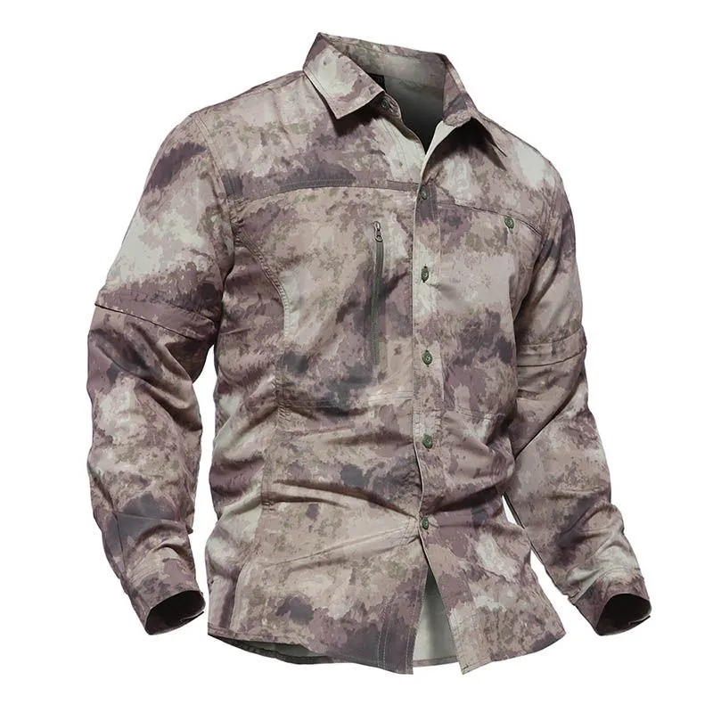 Outdoor Hunting Tactical Shooting Shirt Battle Dress Uniform Camo BDU Army Combat Clothing Quick Dry Camouflage Shirt NO05-109