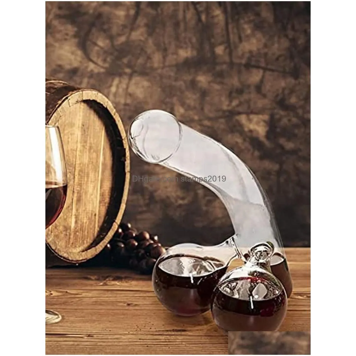 Wine Glasses Unique Whisky Decanter Funny Liquor Creative Glass Container Scotch Tequila Brandy Rum Bourbon Dispenser Bar Accessorie