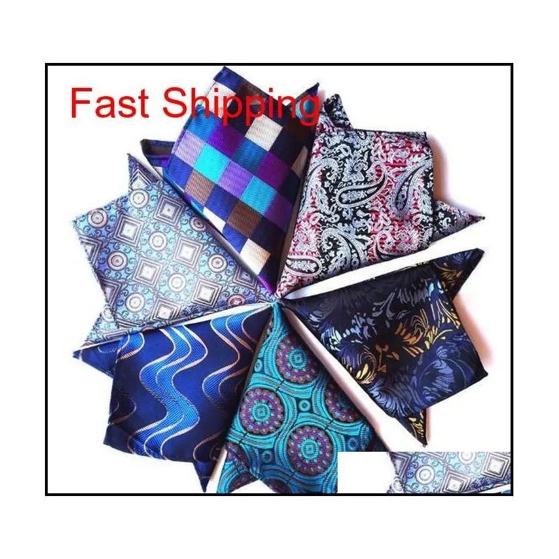  arriver men paisley tie pattern pocket square handkerchief silk hanki qylkdx dhseller2010