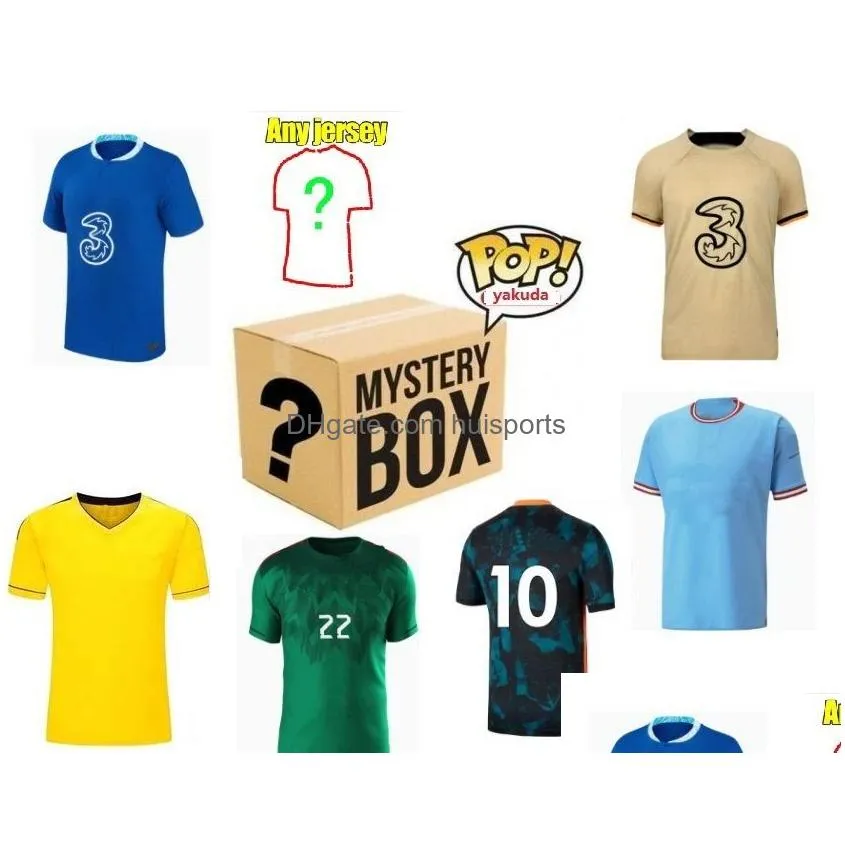 Soccer Jerseys National And Clubs Jersey Mystery Boxes Clearance Promotion Any Season Thai Quality Shirts Blank Or Player All With T Dhx7Q