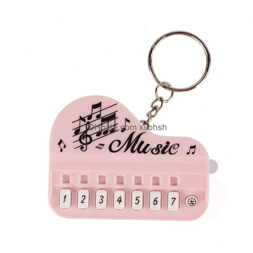 Other Festive Party Supplies Mini Piano Keychain Portable Musical Instrument Toy Keyring Electronic Keyboard Toys For Kids Hallowe
