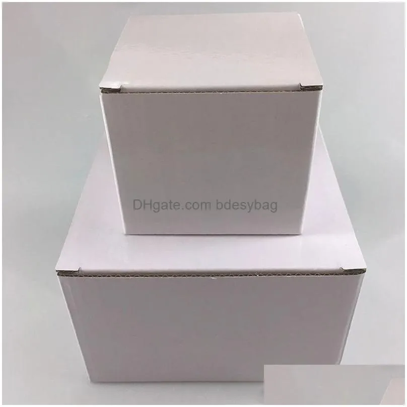 Packing Boxes Wholesale White Corrugated Mailing Kraft Cardboard Storage Cube Small Mailers For Fragile Drop Delivery Office School Bu Dhvyg