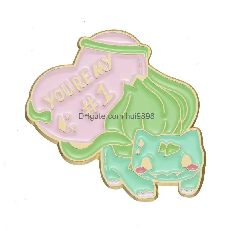 kids game yellow elf turtle dragon pin cute anime movies games hard enamel pins collect cartoon brooch backpack hat bag collar lapel