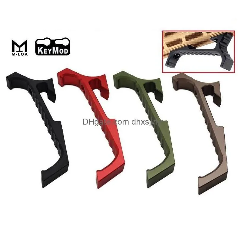 Hand Tools Tactical Accessories Handstop Angeled Foregrip With Guide 20Mm Mlok Keymod Rail Handguard Drop Delivery Sports Outdoors C
