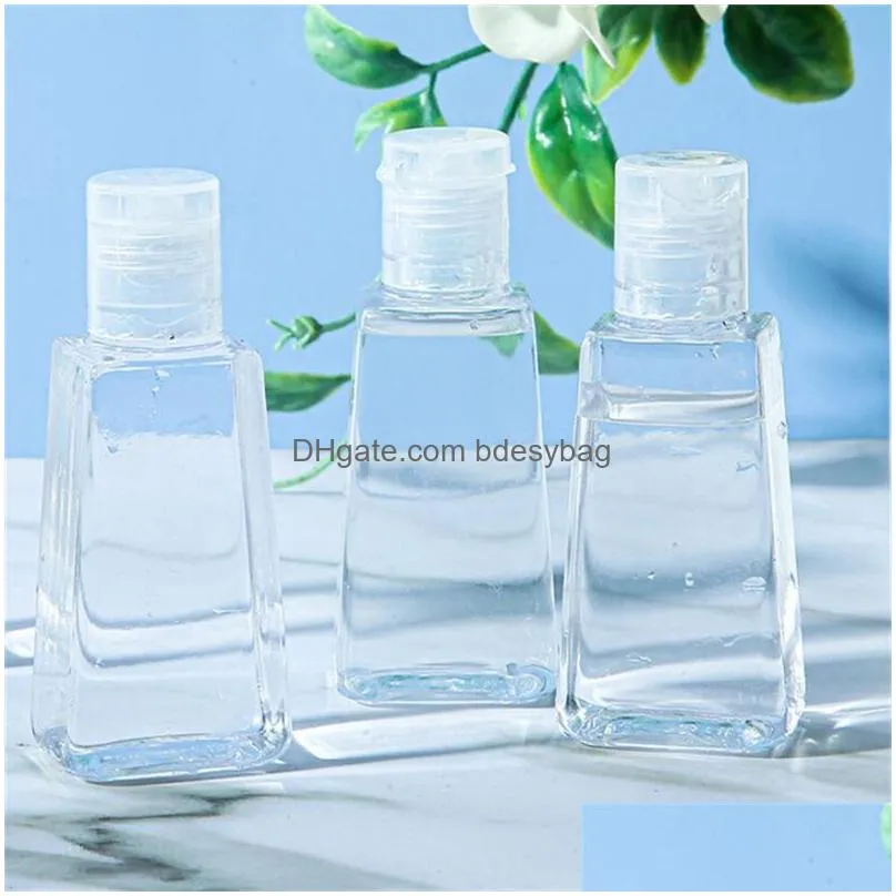 Packing Bottles Wholesale 30Ml 60Ml Pet Plastic Bottle With Cap Empty Hand Sanitizer Refillable Cosmetic Container Drop Delivery Offic Dhsyq