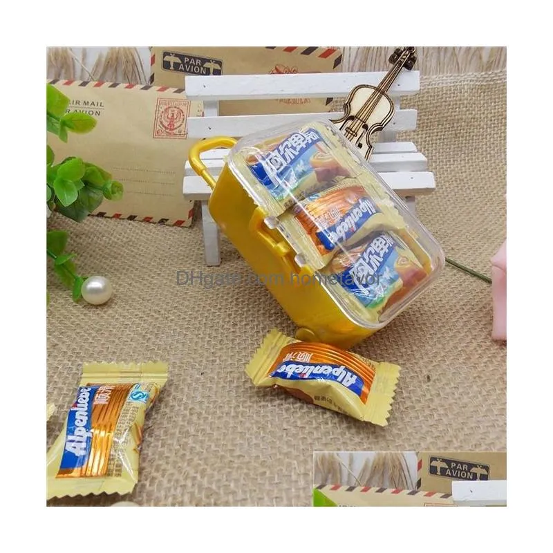 gift wrap 24pcs mini trunk suitcase luggage suitcase kids toy dolls accessories candy box gift cartoon gift box kis favor decor 231030