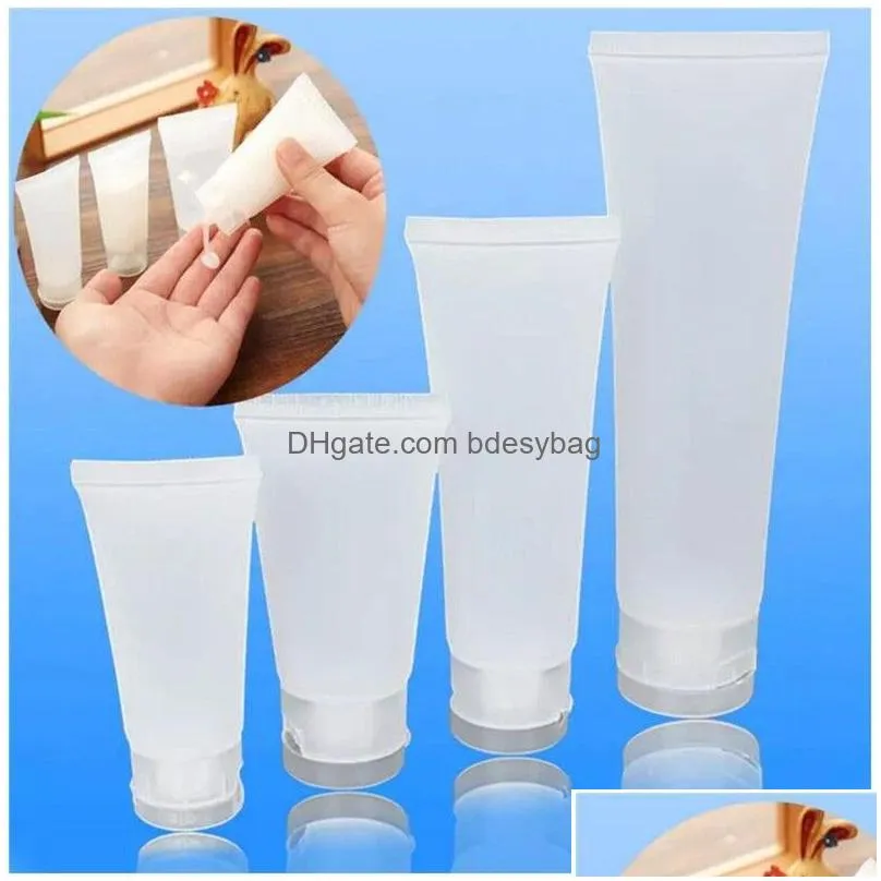 Packing Bottles Wholesale 15Ml 20Ml 30Ml 50Ml 100Ml Frosted Bottle Reusable Plastic Empty Cosmetic Soft Tubes Travel Makeup Container Dhda1