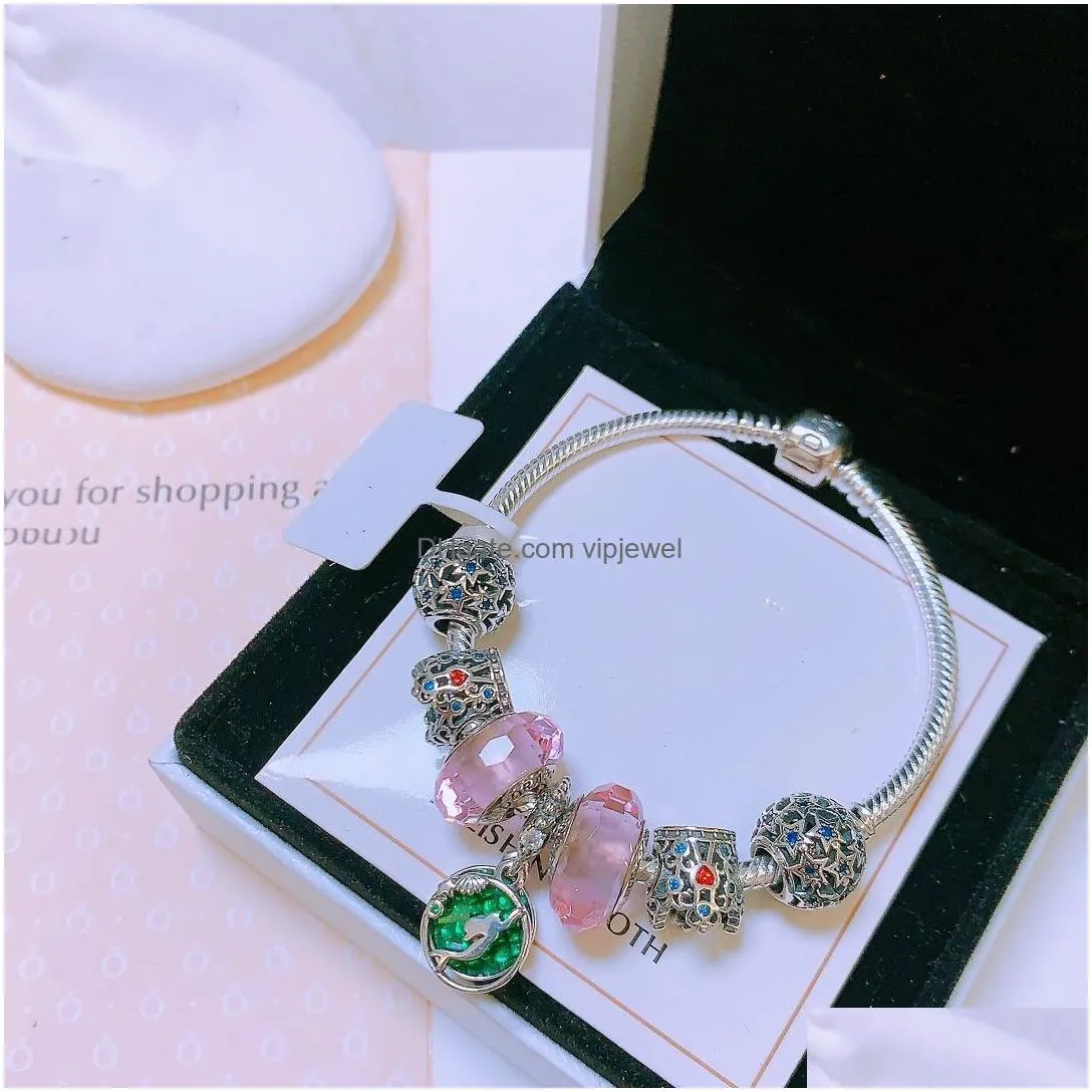 womens brand bracelet 925 silver pdora high quality inlay technology bracelet set fashionable temperament bracelet design lady gift