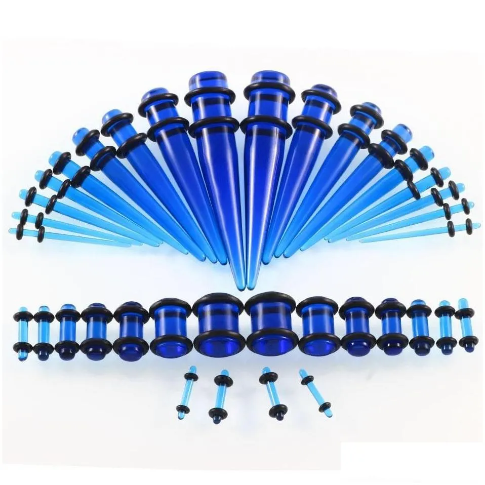 TBOSE 8 Pièces Tunnels D'oreille Polonais Terne Bouchons Jauges En Acier Inoxydable Expander Civière Piercings