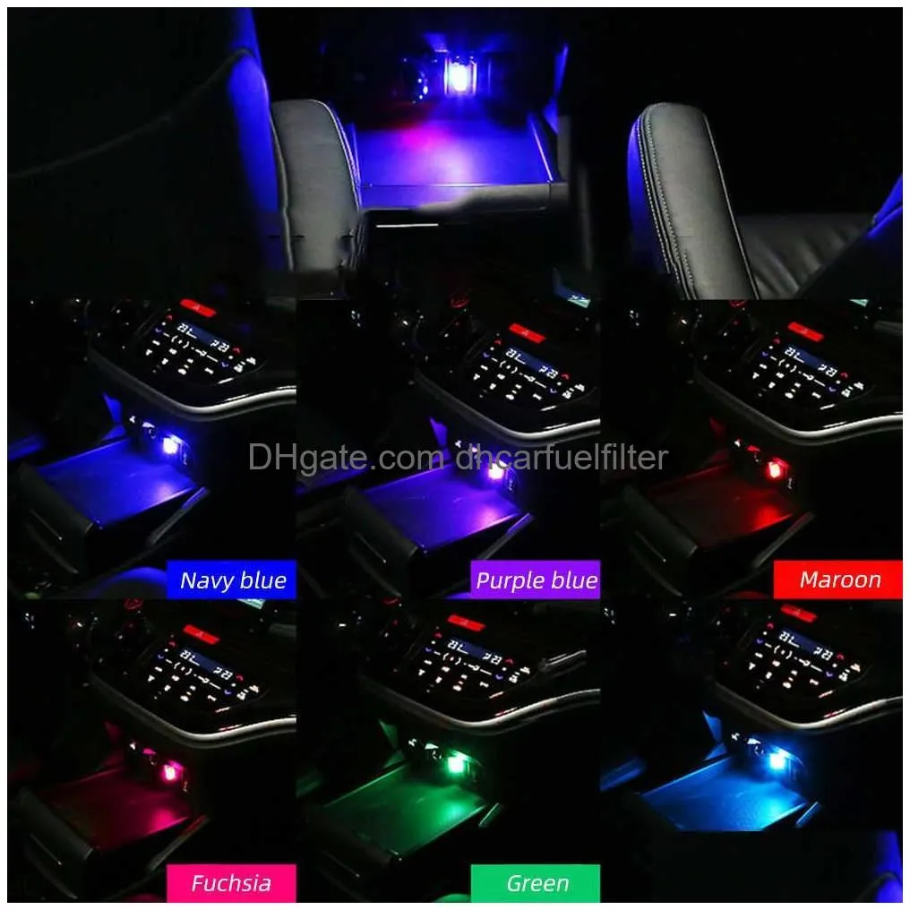  car light mini usb led interior atmosphere light emergency lighting light pc auto colorful decorative lamp car accessories