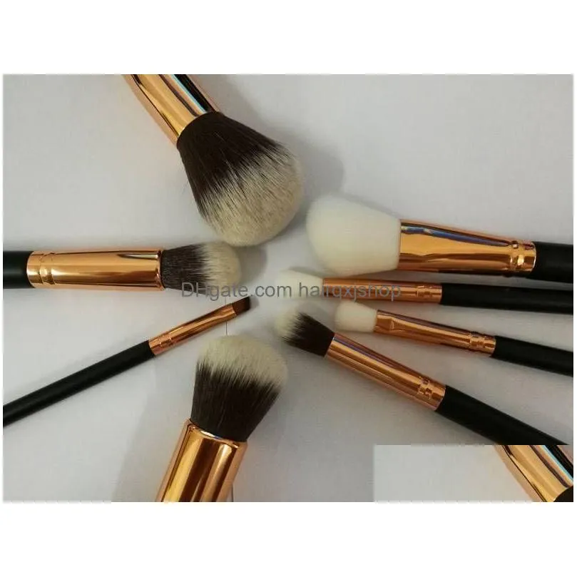 Makeup Brushes 8Pcs Set Professional Portable Fl Cosmetic Brush Eyeshadow Lip 50 Sets/Lot Drop Delivery Health Beauty Tools Accessorie Dhag3
