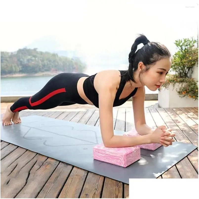 Yoga Blocks Bricks Reliable Premium High Density Non-slip Eco-friendly For Stretching Fitness
