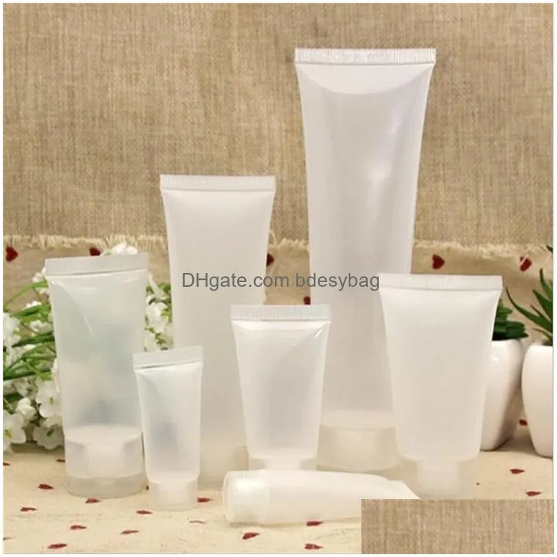Packing Bottles Wholesale 15Ml 20Ml 30Ml 50Ml 100Ml Frosted Bottle Reusable Plastic Empty Cosmetic Soft Tubes Travel Makeup Container Dhda1