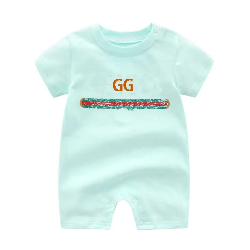 Newborn Brand Baby Boy Girl Ompers Cotton bodysuit Children Jumpsuit shorts Sleeve Girls Romper Kids Clothing
