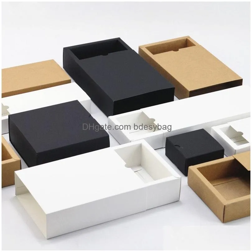 Packing Boxes Wholesale Kraft Paper Der Box Mini Crafts Cardboard Present For Business And Soap Jewelry Drop Delivery Office School In Dhzyu