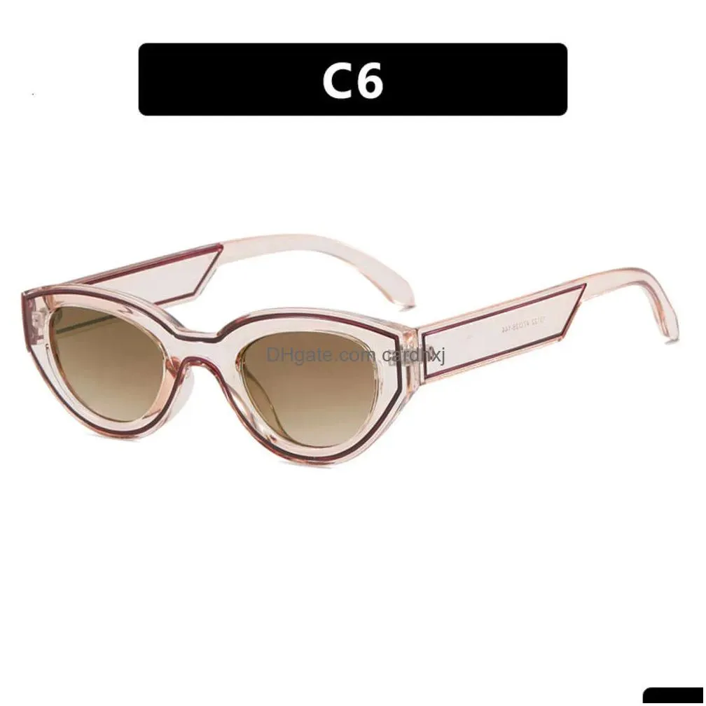 Sunglasses Painted Cat Eyes 2024 New Fashion Personalized Street Po Trendy Men And Drop Delivery Accessories Dhfho