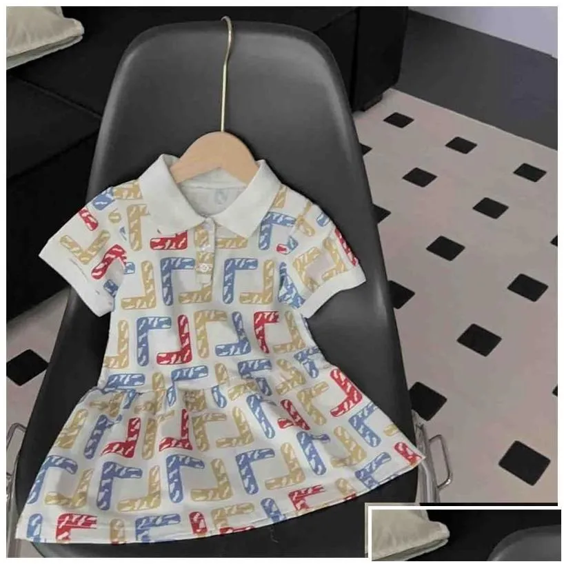 clothing sets baby girls designer dress kids luxury clothing sets skirt childrens classic clothes letter dresses drop delivery baby k