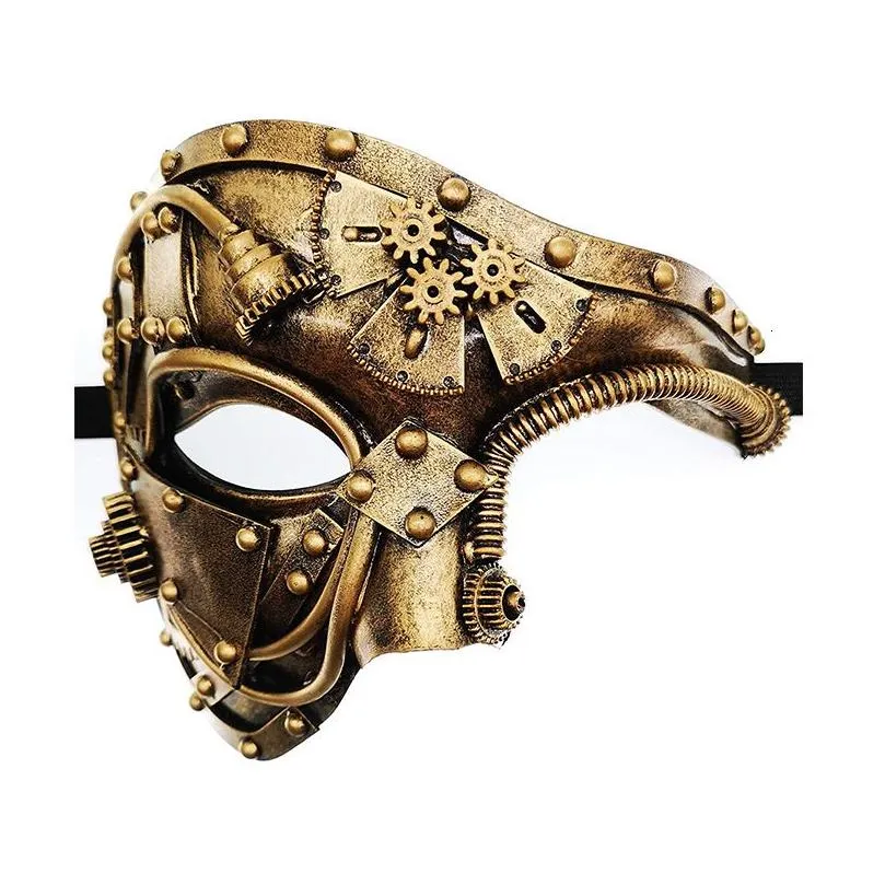 Party Masks One Eye Mask Masquerade Halloween Carnival Steam Cyberpunk 230922