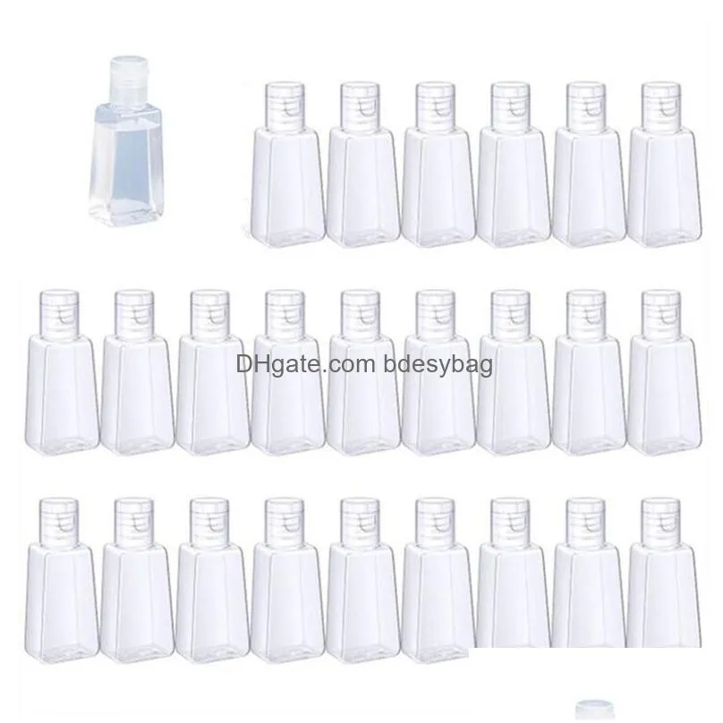 Packing Bottles Wholesale 30Ml 60Ml Pet Plastic Bottle With Cap Empty Hand Sanitizer Refillable Cosmetic Container Drop Delivery Offic Dhsyq