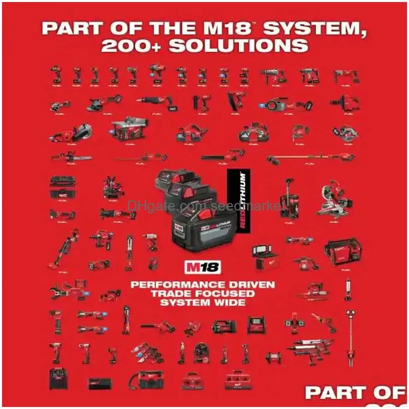 m18 18v li-ion cordless combo tool kit set 2 battery multi-tool blower
