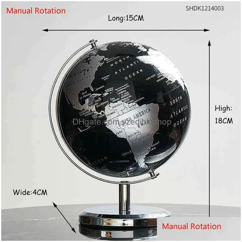 rotating student globe geography educational decoration learn large world earth map teaching aids home 2201124277871