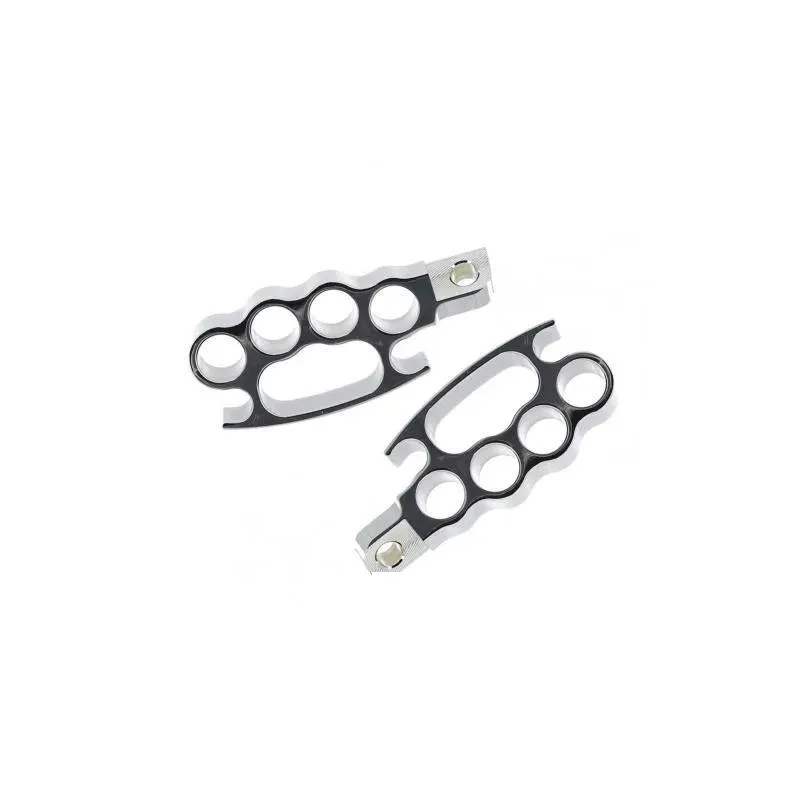 Pedals 60% Drop!!2Pcs Knuckle Footrest Durable Aluminium Motorcycle Foot Pegs Compatible With Fxcw Xl883n Xl1200n