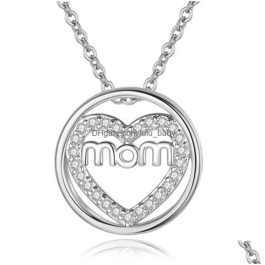 fashion income mom pendant necklace anniversary party accessories birthday mother039s day jewelry gifts mom ladies girls5220049