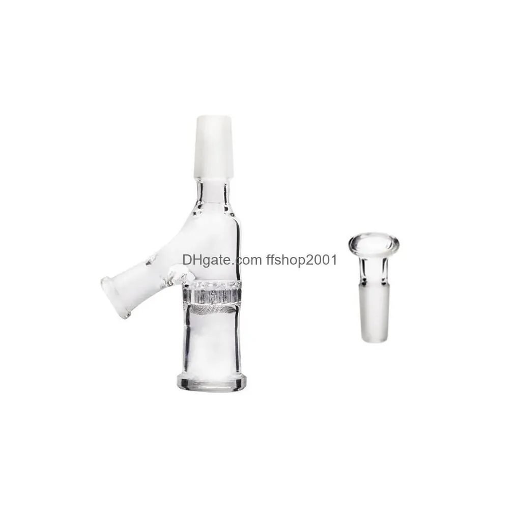 Smoking Pipes Elev8R Pipe Glass Injector Bowl Pass Through Adapter Water Bong Dab Rig Accessory Drop Delivery Home Garden Household